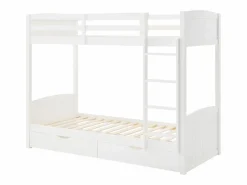 Online Litera 2 x 90 x 200 cm con 2 cajones en pino y MDF + colchones - LIMODARA Cama Litera