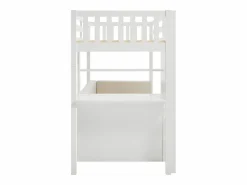 Sale Vente-unique Litera alta 90 X 190 cm con sofá convertible pino y MDF + colchón - ORPELIA Blanco