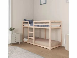 Clicnbuy Litera de madera maciza de pino 75x190 cm