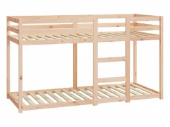 Clicnbuy Litera de madera maciza de pino 75x190 cm