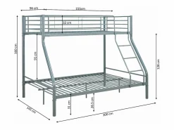 Online Litera de Matrimonio Metalica Cama Litera