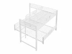 Sale Litera infantil de metal en forma de L - 90 x 200 cm + 140 x 200 cm - metal - Cama Litera