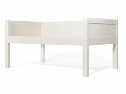 OKWISH Litera separable 90x200 cm con escalera y somier de láminas, blanca - sin colchón