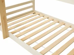 Best Vente-unique Litera triple 3 x 90 x 200 cm madera de pino y natural - VAGAR Beige
