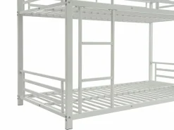 Discount Vente-unique Litera triple 3 x 90 x 190 cm metal + colchón - ELOUAN III Blanco