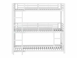 Sale ModernLuxe Litera triple - 3x90x200cm - estructura de hierro - Blanco