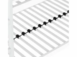 Sale ModernLuxe Litera triple - 3x90x200cm - estructura de hierro - Blanco