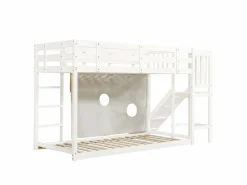 Discount Litera 90x200cm cama infantil estilo moderno protección anticaídas madera para habitación infantil (Sin colchón) Cama Litera