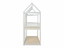 Sale Vente-unique Literas cabaña 2 x 90 x 190 cm en Pino y MDF en color - LIDOVARA Blanco