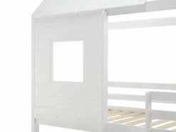 Sale Vente-unique Literas cabaña 2 x 90 x 190 cm en Pino y MDF en color - LIDOVARA Blanco