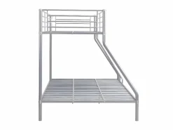 Hot Literas de acero plata de 90x190 y 140x190 cm con colchón ELEVATIO IV Cama Litera