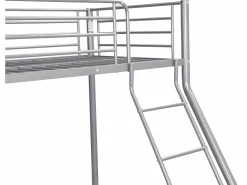 Hot Literas de acero plata de 90x190 y 140x190 cm con colchón ELEVATIO IV Cama Litera