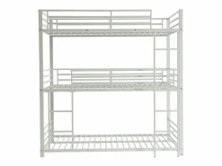 Best Literas triples 3 x 90 x 190 cm metal - ELOUAN III Cama Litera