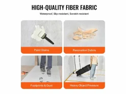 Discount Lámina Protectora para Alfombras SucceBuy, 99 x 3048 cm, Easy Cut Floor Shield, Compatible con Toda una Gama de Materiales para Alfombras Sticker
