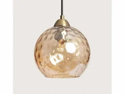 Clearance Ledkia Lámpara Colgante Cristal Cornelio Ámbar Multicolor