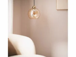 Clearance Ledkia Lámpara Colgante Cristal Cornelio Ámbar Multicolor