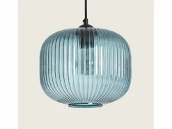 New Ledkia Lámpara Colgante Cristal Modra Azul Multicolor