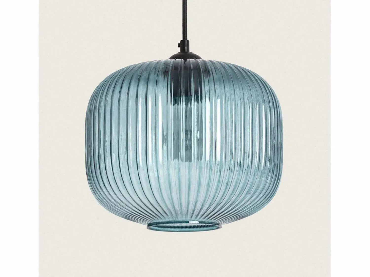 New Ledkia Lámpara Colgante Cristal Modra Azul Multicolor