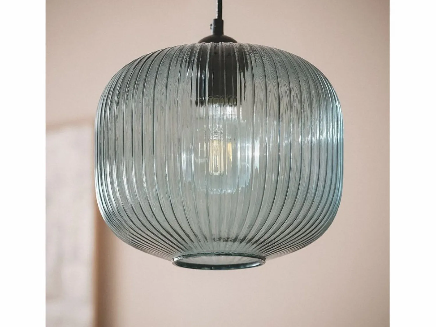 New Ledkia Lámpara Colgante Cristal Modra Azul Multicolor