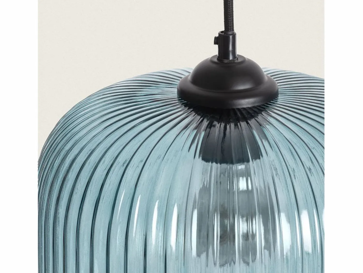 New Ledkia Lámpara Colgante Cristal Modra Azul Multicolor