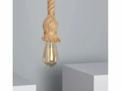 Ledkia Lámpara Colgante de Cuerda Perseo Marrón