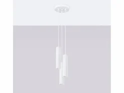 Sollux Lighting Lámpara Colgante Karbon Minimalista De Aluminio - 3 Fuentes Luminosas - L.19,5 X A.108 Cm -