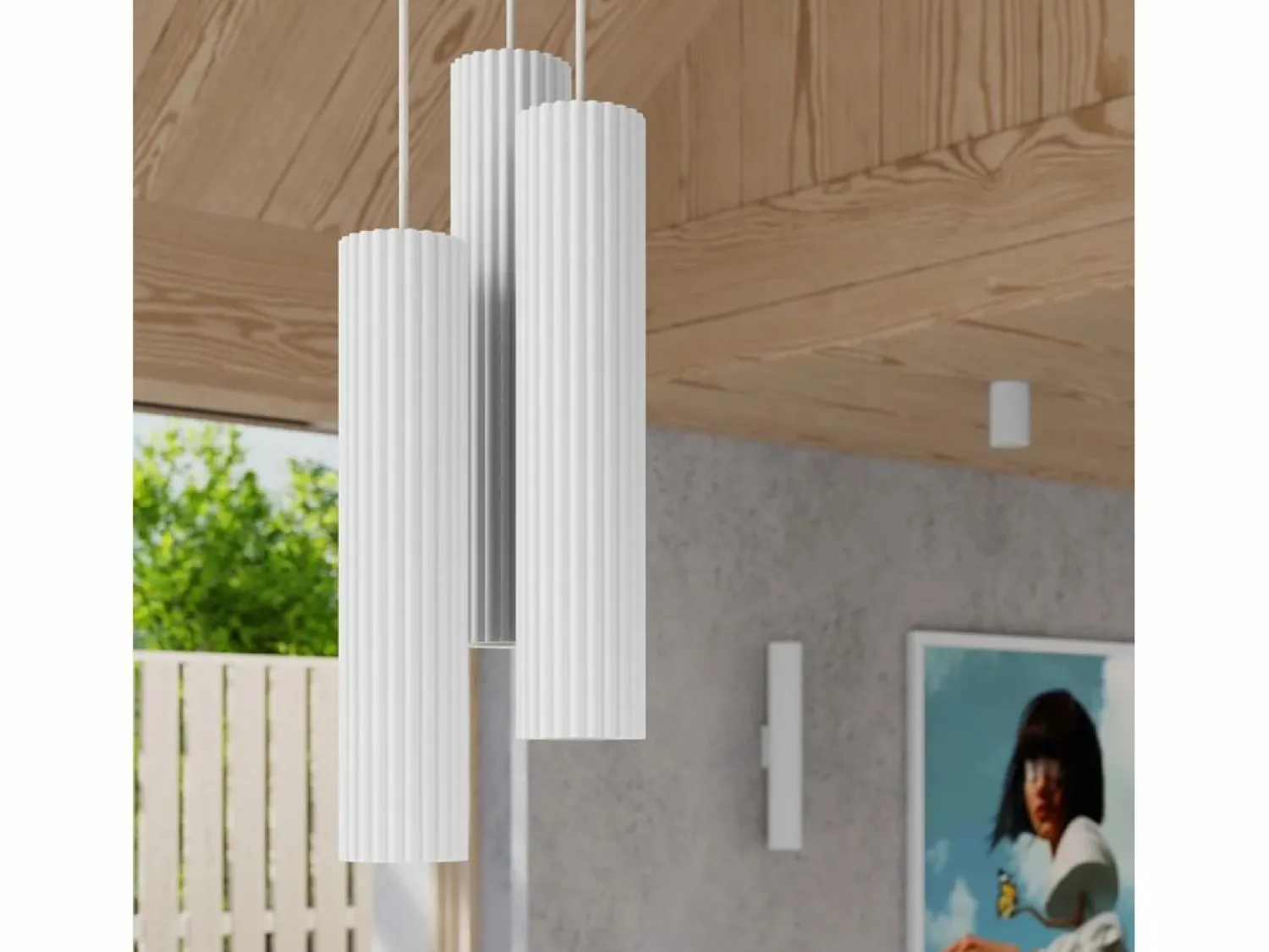 Sollux Lighting Lámpara Colgante Karbon Minimalista De Aluminio - 3 Fuentes Luminosas - L.19,5 X A.108 Cm -
