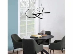 Clearance NETTLIFE Lámpara colgante Vintage Negra de 5 luces, altura ajustable, casquillo E27, 62 W, ​​estilo industrial retro. Negro