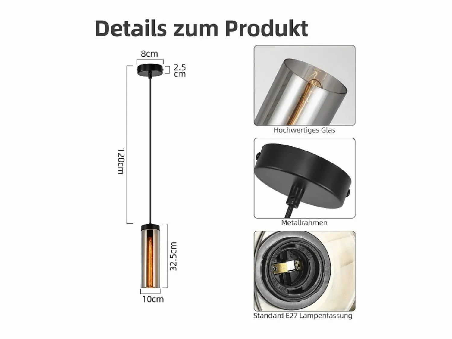 Online Lámpara colgante retro para mesa de comedor de vidrio mate, 1 llama, E27 Lámpara Suspendida