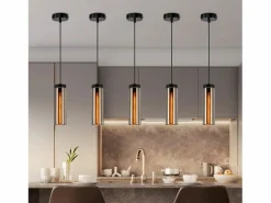 Online Lámpara colgante retro para mesa de comedor de vidrio mate, 1 llama, E27 Lámpara Suspendida