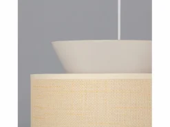 Ledkia Lámpara Colgante Tela Chulu Rojo Frambuesa