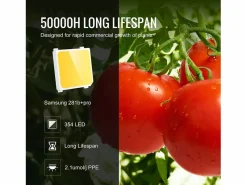 Clearance Lámpara de Crecimiento LED SucceBuy 150 W, Espectro Completo de Intensidad Variable, Diodos Samsung para Plantas de Interior, Vegetación, Floración, Invernadero Invernadero De Jardín