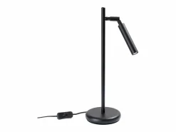 Outlet Sollux Lighting Lámpara de escritorio Brill moderno de acero - 1 fuentes luminosas 4000K - L.14 x A.43 cm - Negro