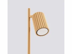 Clearance Sollux Lighting Lámpara de escritorio Gloow minimalista de aluminio - 1 fuentes luminosas 4000K - L.14,5 x A.43 cm - Dorado