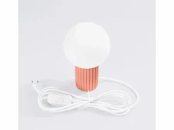 Sollux Lighting Lámpara De Escritorio Halo Moderno De Aluminio/Vidrio - 1 Fuentes Luminosas - L.12 X A.19 Cm - Durazno