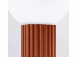 Outlet Sollux Lighting Lámpara De Escritorio Halo Moderno De Aluminio/Vidrio - 1 Fuentes Luminosas - L.12 X A.19 Cm - Ocre Rojo