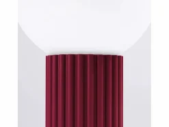 Online Sollux Lighting Lámpara De Escritorio Halo Moderno De Aluminio/Vidrio - 1 Fuentes Luminosas - L.12 X A.19 Cm - Borgoña Granate
