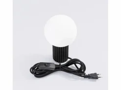 Clearance Sollux Lighting Lámpara De Escritorio Halo Moderno De Aluminio/Vidrio - 1 Fuentes Luminosas - L.12 X A.19 Cm - Negro