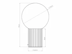Clearance Sollux Lighting Lámpara De Escritorio Halo Moderno De Aluminio/Vidrio - 1 Fuentes Luminosas - L.12 X A.19 Cm - Negro