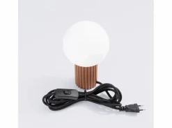 Sollux Lighting Lámpara De Escritorio Halo Moderno De Aluminio/Vidrio - 1 Fuentes Luminosas - L.12 X A.19 Cm - Moca
