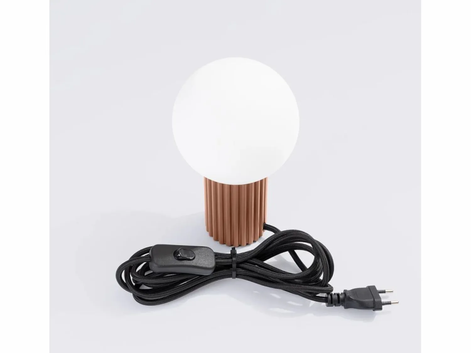 Sollux Lighting Lámpara De Escritorio Halo Moderno De Aluminio/Vidrio - 1 Fuentes Luminosas - L.12 X A.19 Cm - Moca