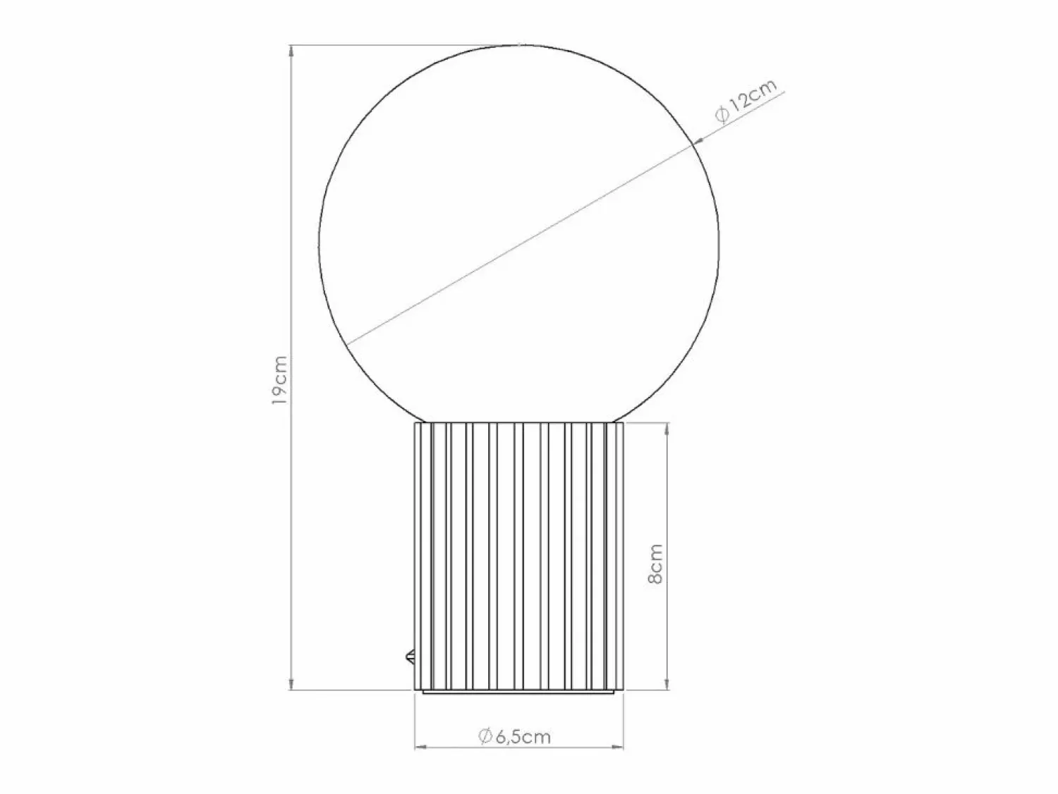 Sollux Lighting Lámpara De Escritorio Halo Moderno De Aluminio/Vidrio - 1 Fuentes Luminosas - L.12 X A.19 Cm - Moca