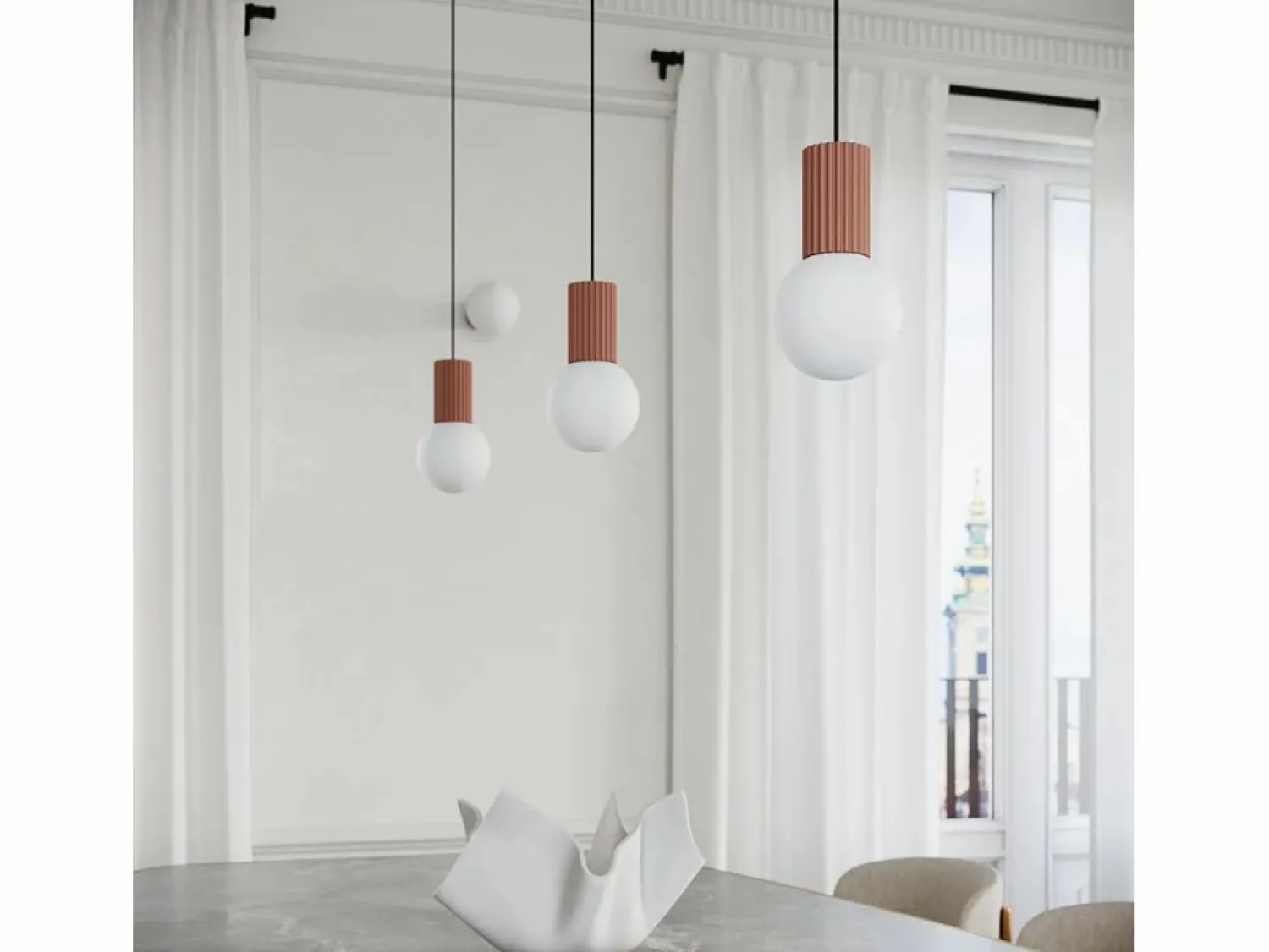 Sollux Lighting Lámpara De Escritorio Halo Moderno De Aluminio/Vidrio - 1 Fuentes Luminosas - L.12 X A.19 Cm - Moca