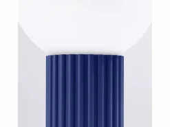 Sollux Lighting Lámpara De Escritorio Halo Moderno De Aluminio/Vidrio - 1 Fuentes Luminosas - L.12 X A.19 Cm - Ultramarino