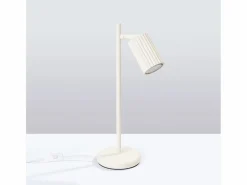 Discount Sollux Lighting Lámpara De Escritorio Karbon Minimalista De Aluminio - 1 Fuentes Luminosas - L.14,5 X A.43 Cm - Beige