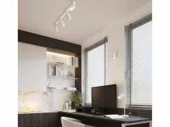 Online Lámpara De Escritorio Karbon Minimalista De Aluminio - 1 Fuentes Luminosas - L.14,5 X A.43 Cm - Lámpara De Escritorio