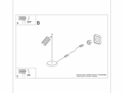 Clearance Lámpara De Escritorio Karbon Minimalista De Aluminio - 1 Fuentes Luminosas - L.14,5 X A.43 Cm - Pardo Lámpara De Escritorio