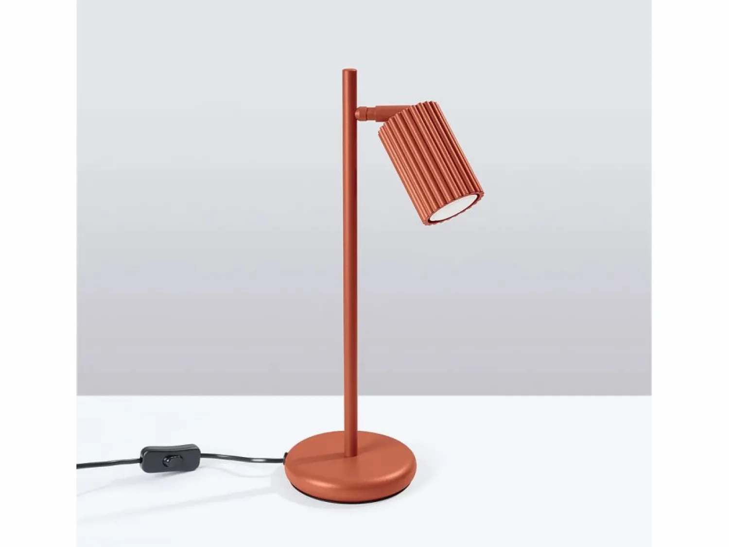 Sollux Lighting Lámpara De Escritorio Karbon Minimalista De Aluminio - 1 Fuentes Luminosas - L.14,5 X A.43 Cm - Ocre Rojo