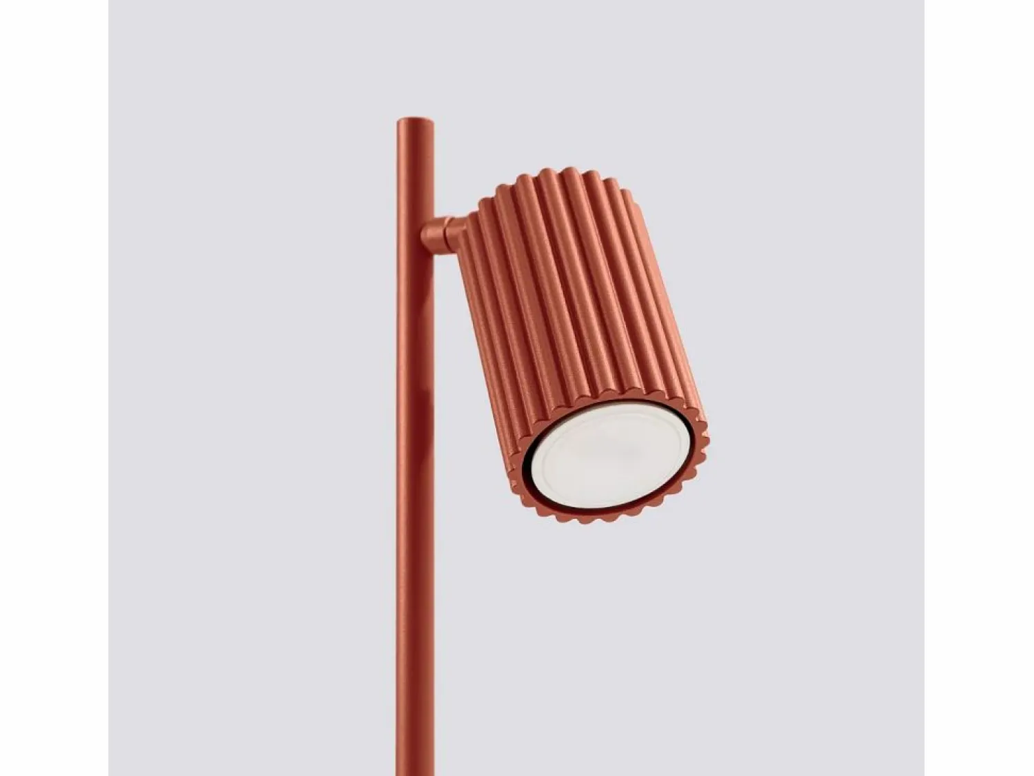 Sollux Lighting Lámpara De Escritorio Karbon Minimalista De Aluminio - 1 Fuentes Luminosas - L.14,5 X A.43 Cm - Ocre Rojo