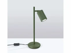 Sollux Lighting Lámpara De Escritorio Karbon Minimalista De Aluminio - 1 Fuentes Luminosas - L.14,5 X A.43 Cm - Oliva